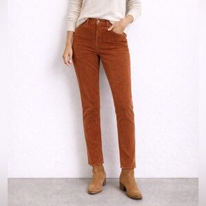 Patagonia Women’s Size 27 Corduroy Pants Rust Brown Organic Cotton Straight Leg